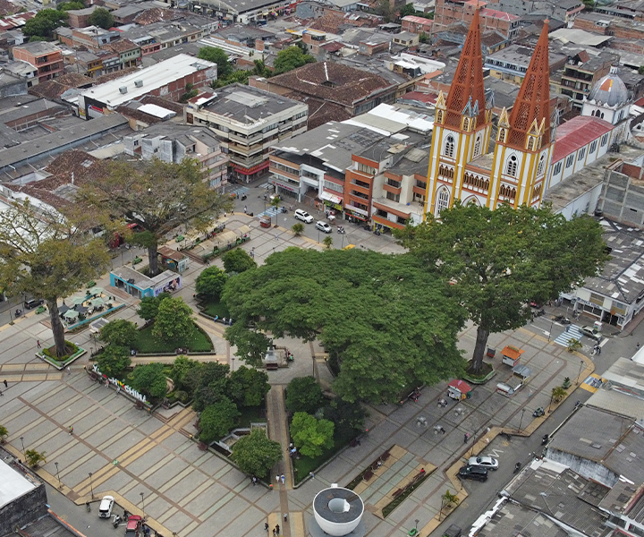 Foto área de Chinchiná-Caldas