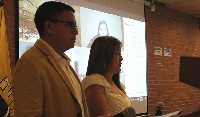 Presentadores del primer encuentro de semilleros de investigación. 