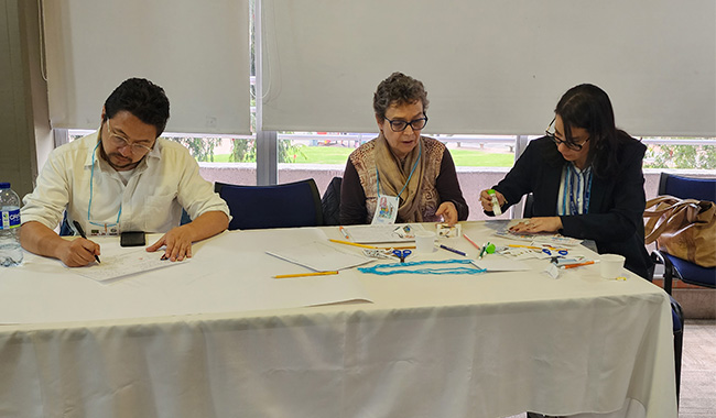 Docentes investigadores en el Taller 