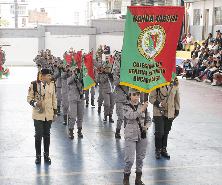 banda marcial que participó del concurso