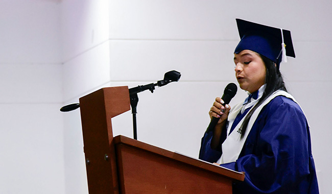 Palabras de la graduada 