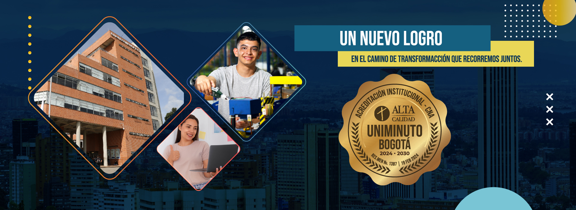 Fachadas de campus UNIMINUTO en Bogotá 