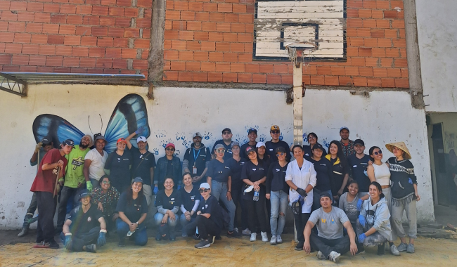 Grupo de Colaboradores Voluntarios de UNIMINUTO Bogotá en territorio