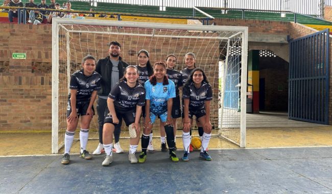 Equipo de fútbol sala femenino de UNIMINUTO Madrid.  