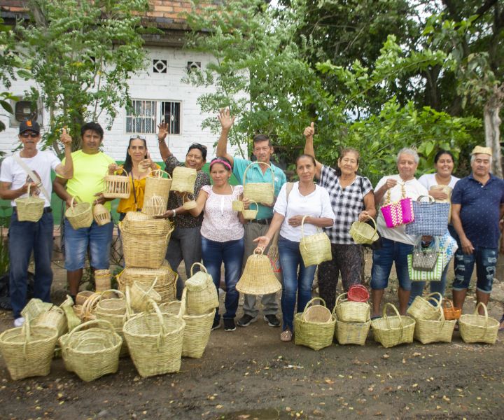 Cesteros de Tocaima participantes del proyecto. 