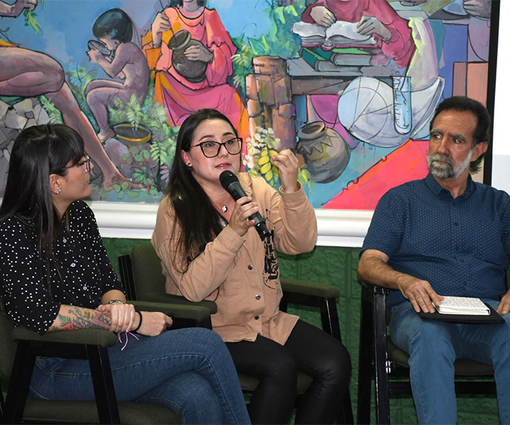 Ponentes del evento sobre permanencia en la Universidad Católica Luis Amigó