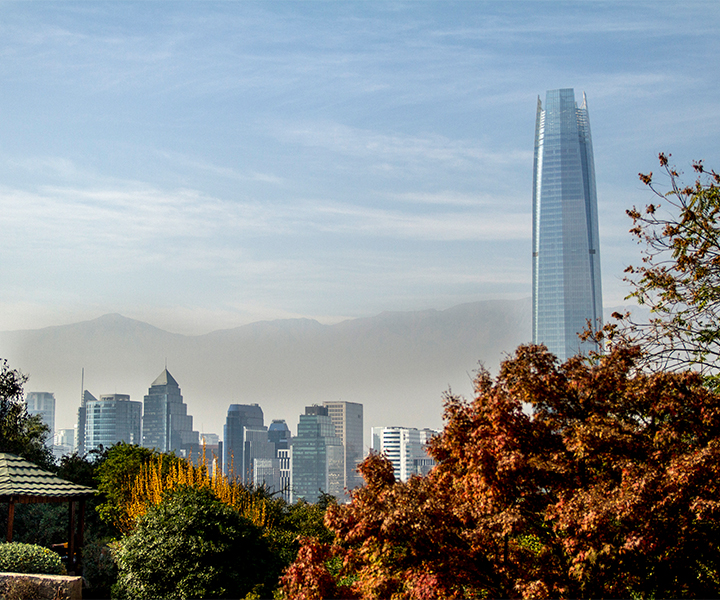 Panorámica de la ciudad de Santiago de Chile