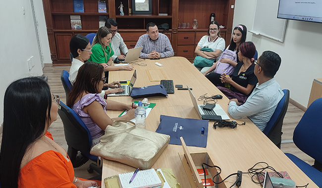 Participantes de la visita Alcaldía de Bucaramanga y UNIMINUTO 