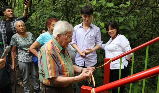 Padre Diego Jaramillo Cuartas, cjm, dio apertura a la Casa en el árbol "La Vorágine"