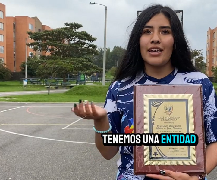 Gabriela Martínez, estudiante de UNIMINUTO y deportista