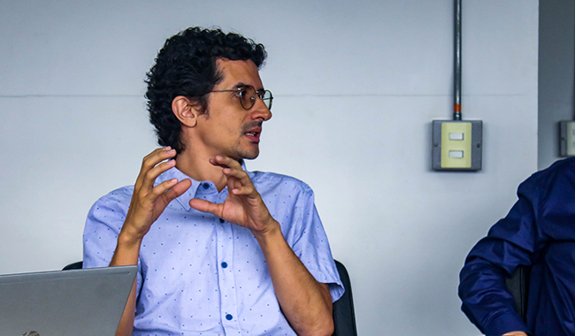 Directivos de UNIMINUTO reunidos con delgados de la jep