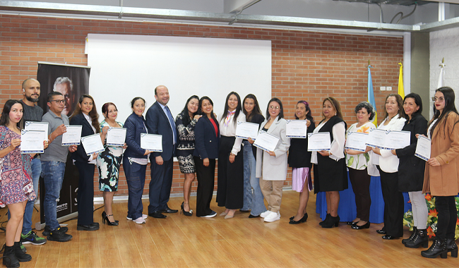 Clausura del grupo de formación de emprendedores de sectores de manufactura y transformación de materias primas.