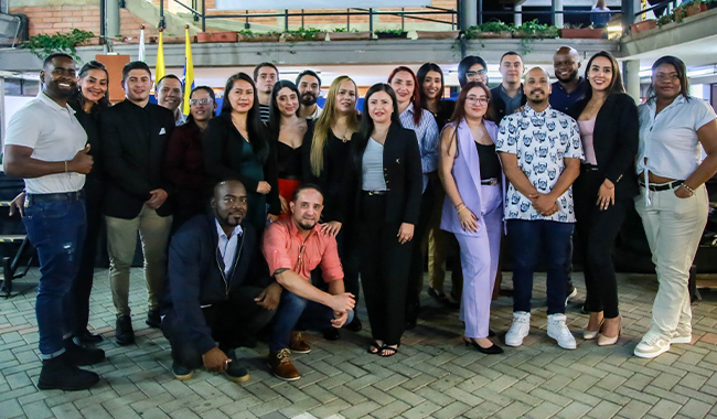 Asistentes del banquete del millón en UNIMINUTO. 