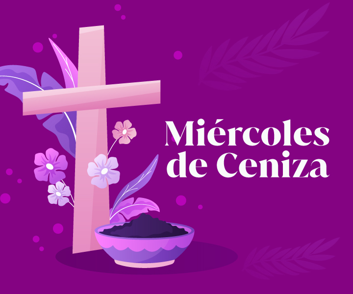 imagen de cruz en miércoles de Ceniza