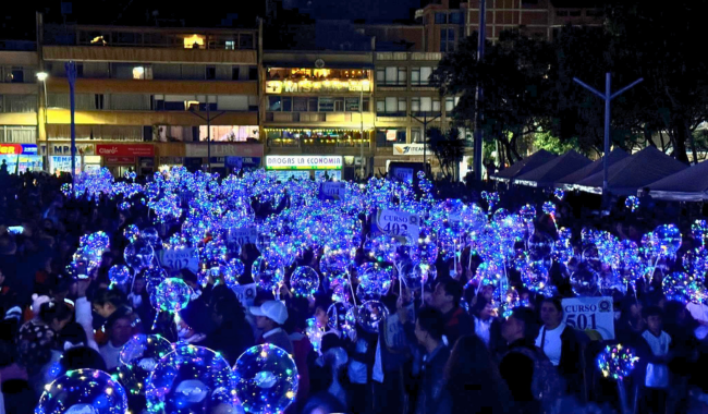 Parque Los Libertadores Iluminado