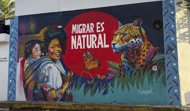 Murales que relatan lo que vivió Necoclí 