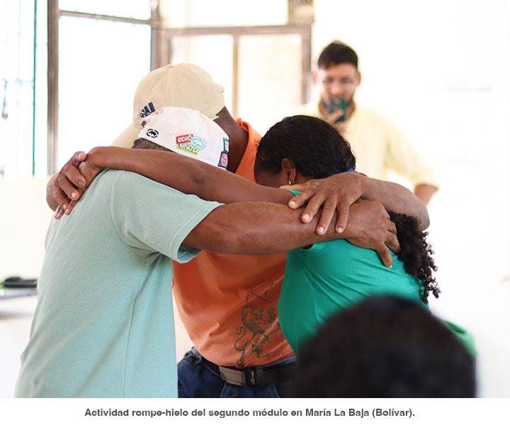 Actividad rompe-hielo del segundo módulo en María La Baja (Bolívar). 