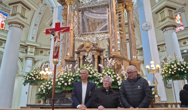 Directivos de UNIMINUTO en la Basílica de Nuestra Señora del Rosario