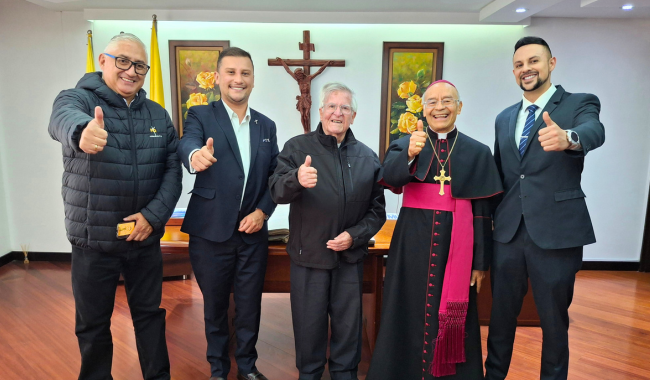 Directivos de UNIMINUTO y de la Diócesis de Chiquinquirá