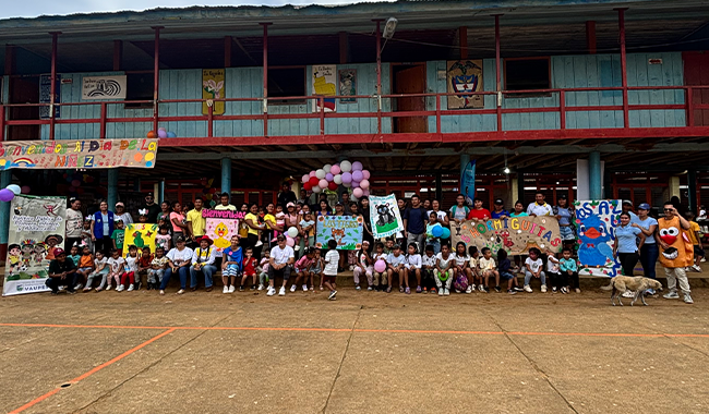 Celebración del Día de la Niñez, Centro Universitario Misional de Mitú 