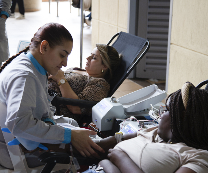 Participantes de la donación de sangre