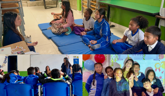 Fotos de estudiante en inmersión