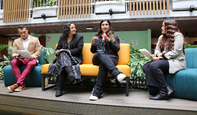 funcionarios de PCIS en el lanzamiento de los Centros de Educación para el Desarrollo Sostenible