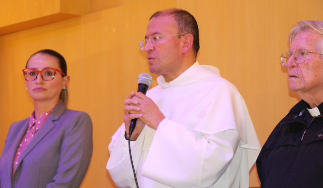 Palabras de Fray Ubaldo López Salamanca O. Prior Conventual y Rector del Santuario Mariano Nacional de la Virgen del Rosario Chiquinquirá