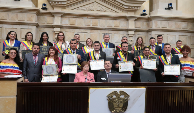 Grupo de galardonados