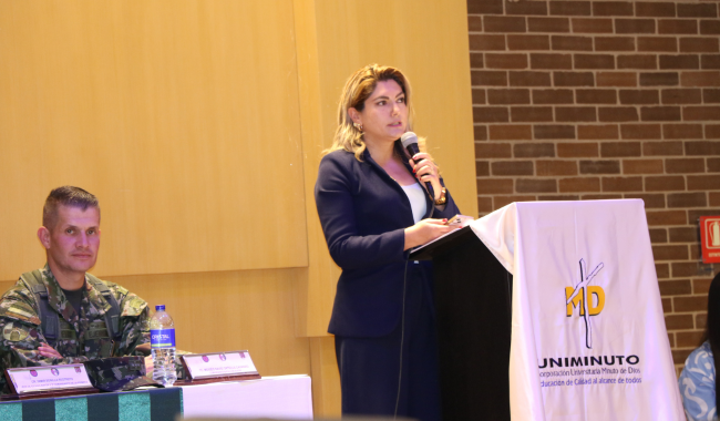 Palabras de la Dra. Sandra Liliana Bernal Pérez, Secretaria UNIMINUTO Bogotá - Cundinamarca - Boyacá