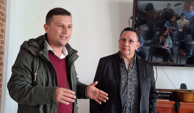 Intervención Dr. Víctor Hugo Londoño Aguirre y Maestro Carlos Sánchez