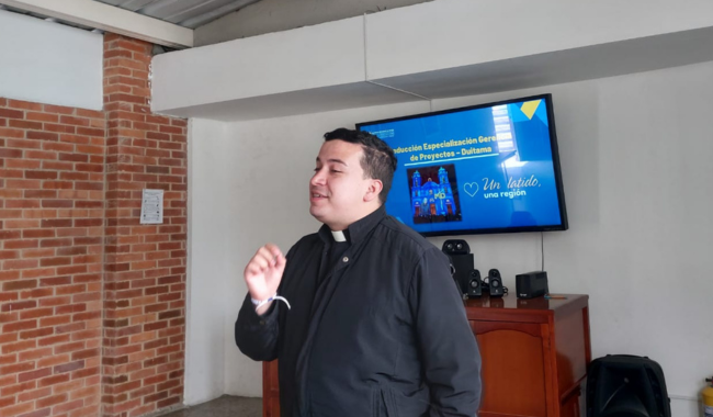 Diácono Jesús David Medina, cjm intervención de Pastoral e Identidad Misional