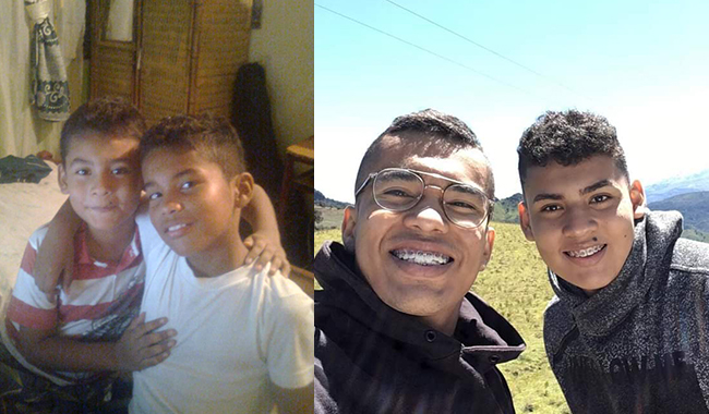Estudiante Juan Manuel de la Uniminuto y hermano