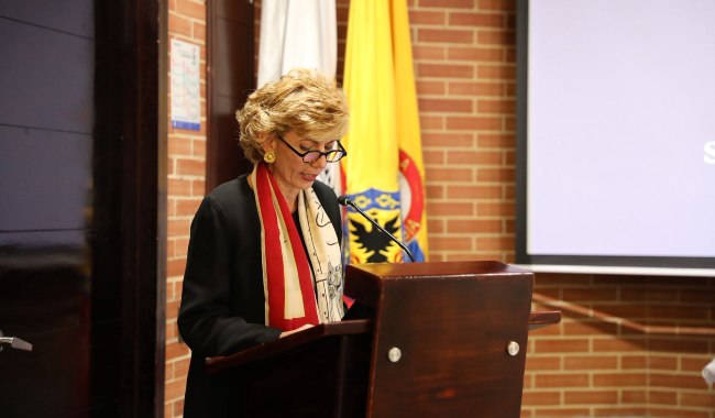 Doctora Linda Guarín, secretaria general de UNIMINUTO