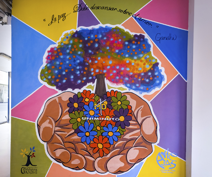 Mural sede Uniminuto Bello