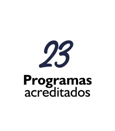 23 programas acreditados