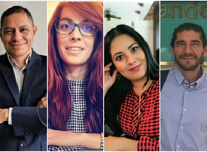 Invitados al conversatorio de investigacion formativa conformados por Maynor Barrientos Amador, Máster en Literatura y Máster en Teología Católica; Melissa Aguzzi Fallas, Psicologa de la Universidad Católica de Costa Rica; Adriana Cascante Gatgens, asistente de investigación en el Centro de Investigación y Evaluación Institucional de la UNED y Héctor Bombiella, abogado, docente e investigador en ciencias sociales.