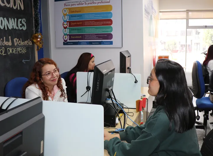 funcionaria y usuaria de Centro Progresa UNIMINUTO