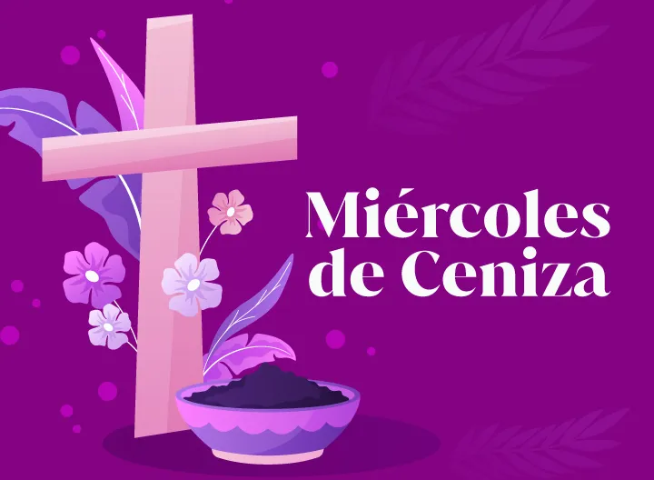 imagen de cruz en miércoles de Ceniza