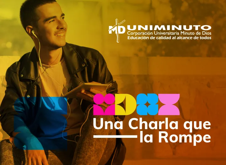 joven con ipad y audífonos