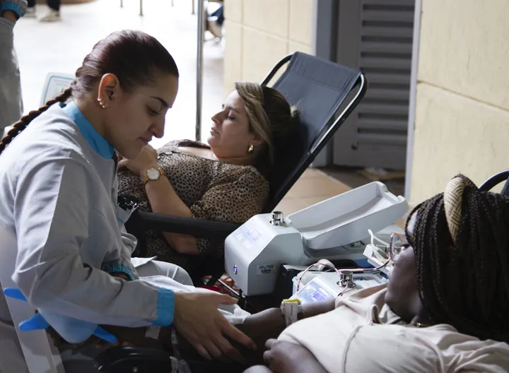 Participantes de la donación de sangre