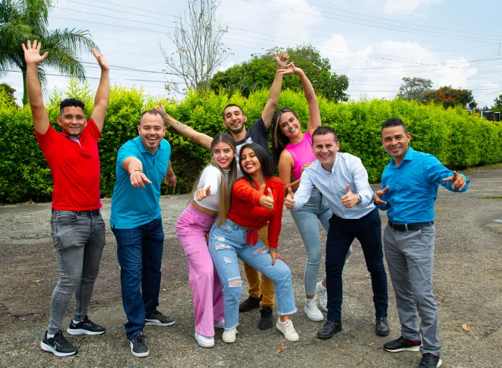 Grupo de personas felices