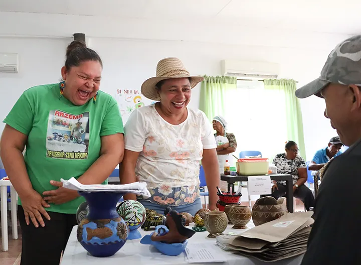 Ejercicio de preparación en Coveñas para la próxima feria del proyecto