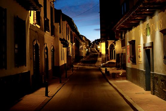 Fotografía de La Candelaria de noche