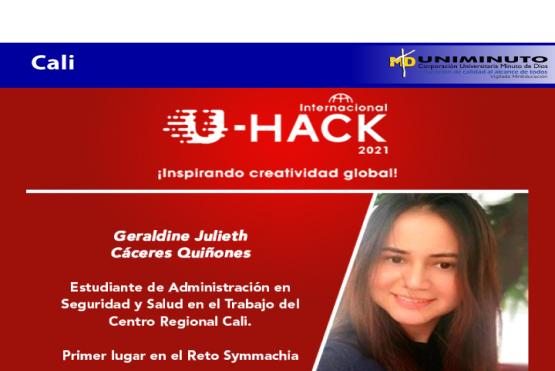 Estudiante de UNIMINUTO Suroccidente Primer Lugar en U-Hack 2021