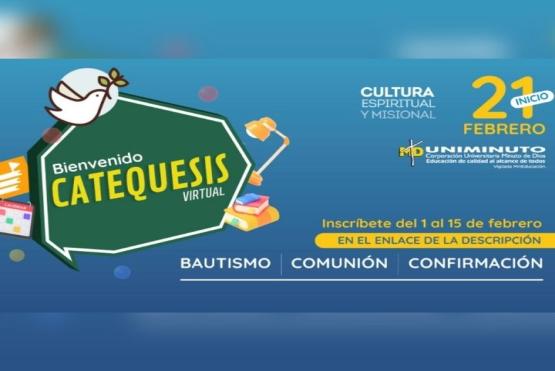 Pieza de invitación a la Catequesis Virtual