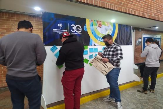 Actividad del día del hombre en UNIMINUTO