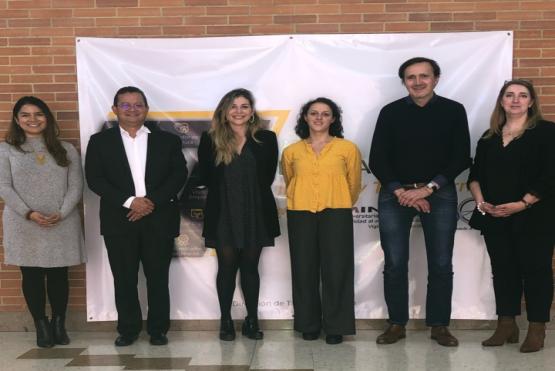 Equipo directivo de UNIMINUTO y Embajada Francesa