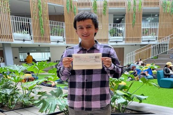 Brian Alexander Díaz Chavarro, estudiante de Licenciatura en Humanidades y Lengua Castellana de la Rectoría Bogotá