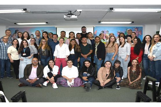 Participantes de la Mesa de Permanencia de Antioquia, en la Universidad Católica Luis Amigó